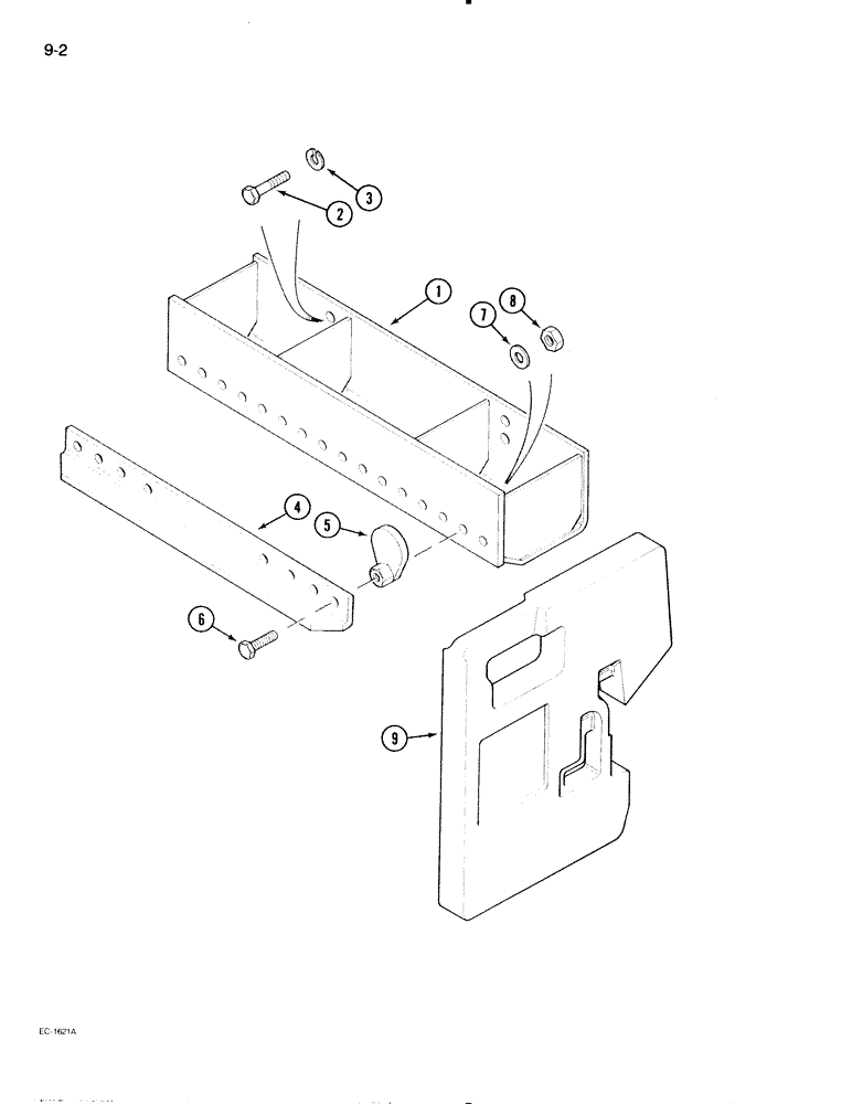 Схема запчастей Case IH 595 - (9-002) - FRONT END WEIGHTS (09) - CHASSIS/ATTACHMENTS