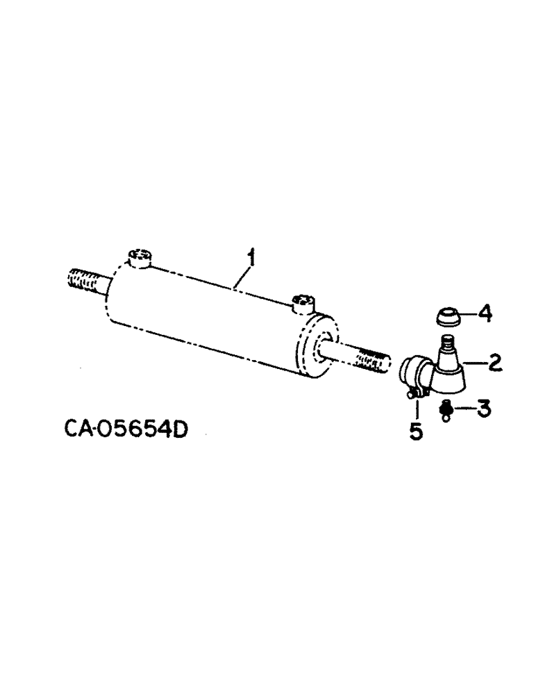 Схема запчастей Case IH 1460 - (10-44) - HYDRAULICS, STEERING CYLINDER, WITH OUT POWER GUIDE WHEELS (07) - HYDRAULICS