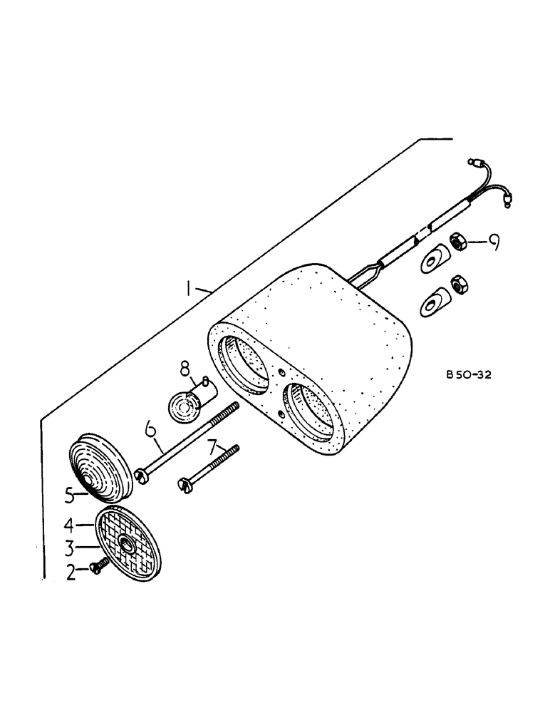 Схема запчастей Case IH 485 - (00H06) - STOP/TAIL LIGHTS - TRACTORS W/FLAT TOP FENDERS (06) - ELECTRICAL
