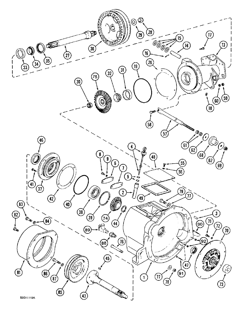 Схема запчастей Case IH 1644 - (6-02) - POWER TAKEOFF DRIVE (03) - POWER TRAIN
