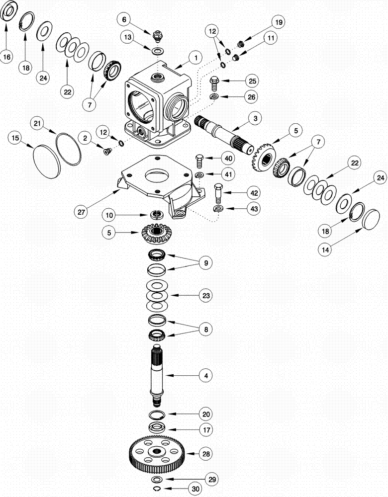 Схема запчастей Case IH 620 - (09A-17) - GEARBOX - DRUM NUMBER 6, 6 ROW WIDE AND 6 ROW NARROW, DRUM NUMBER 4, 4 ROW WIDE (13) - PICKING SYSTEM