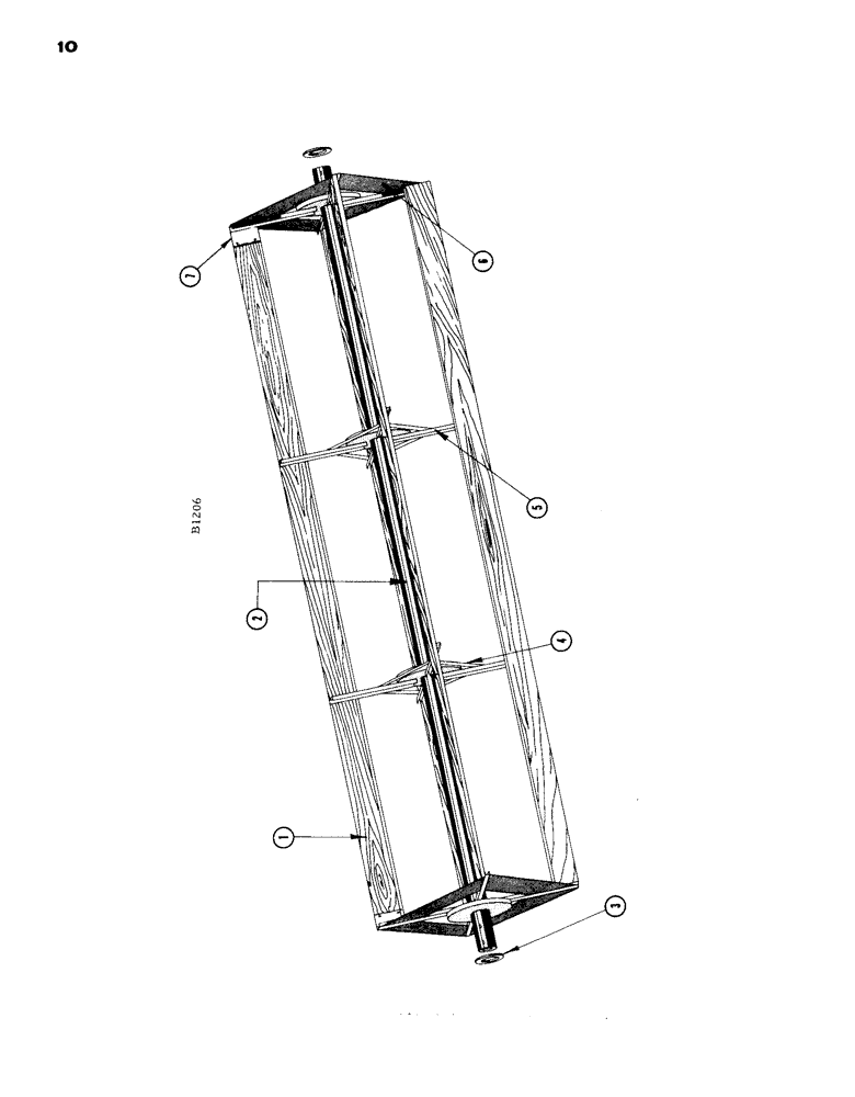 Схема запчастей Case IH 1660 - (010) - REEL 4 BAT (58) - ATTACHMENTS/HEADERS