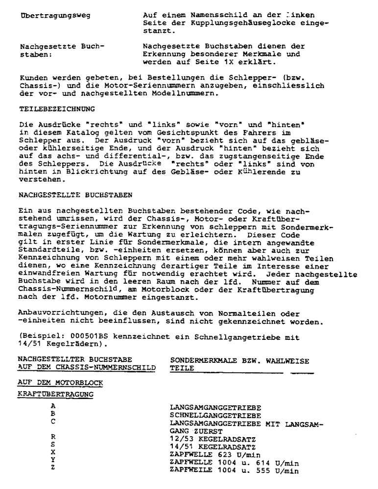 Схема запчастей Case IH 454 - (0-D) - INTRODUCTION (00) - GENERAL