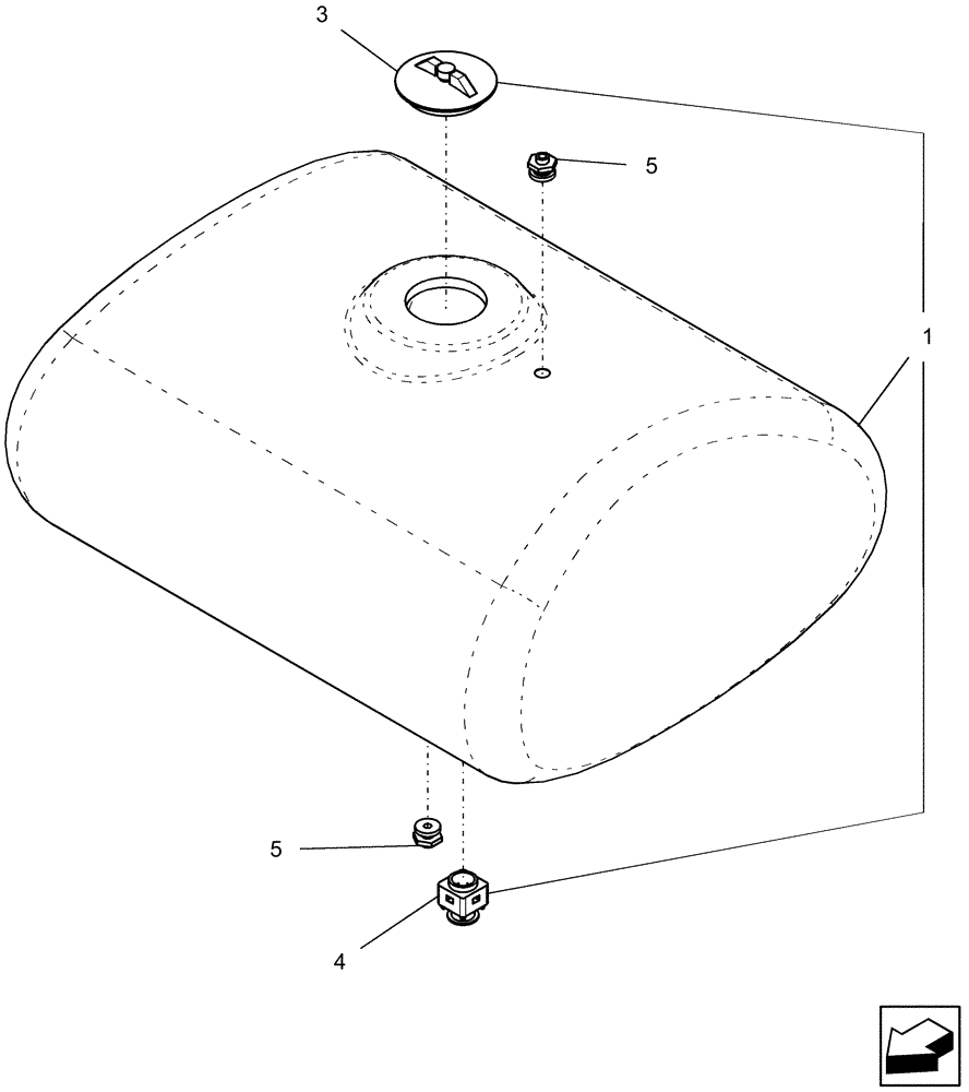 Схема запчастей Case IH 1250 - (75.110.26) - LIQUID FERTILIZER - 400 GALLON TANK - 12 ROW AND 24 ROW (75) - SOIL PREPARATION