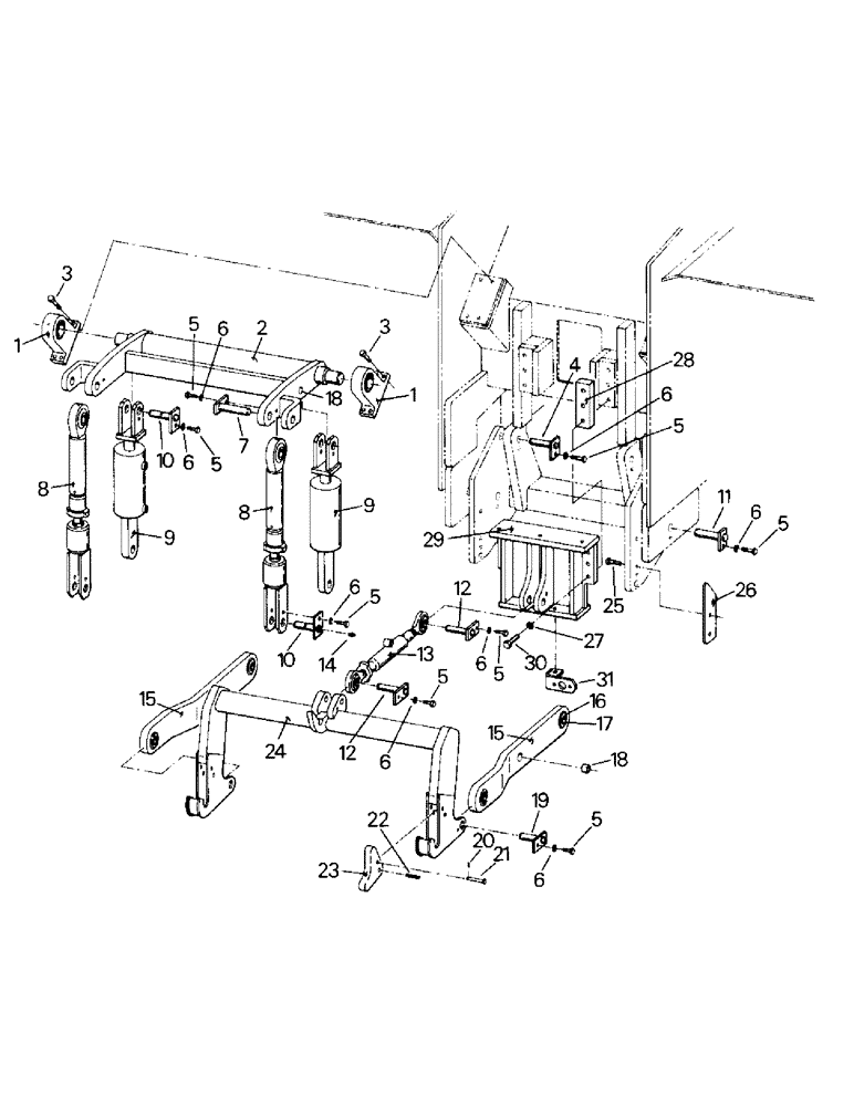 Схема запчастей Case IH KS-280 - (10-01) - 3-PT HITCH & MOUNTING Options & Miscellaneous