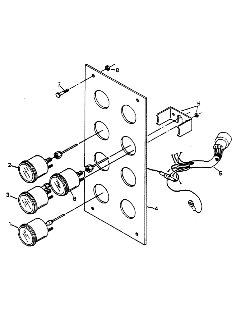 Схема запчастей Case IH 9170 - (02-20) - GAUGE PANEL ASSEMBLY, VEHICLE WARNING SYSTEM (06) - ELECTRICAL