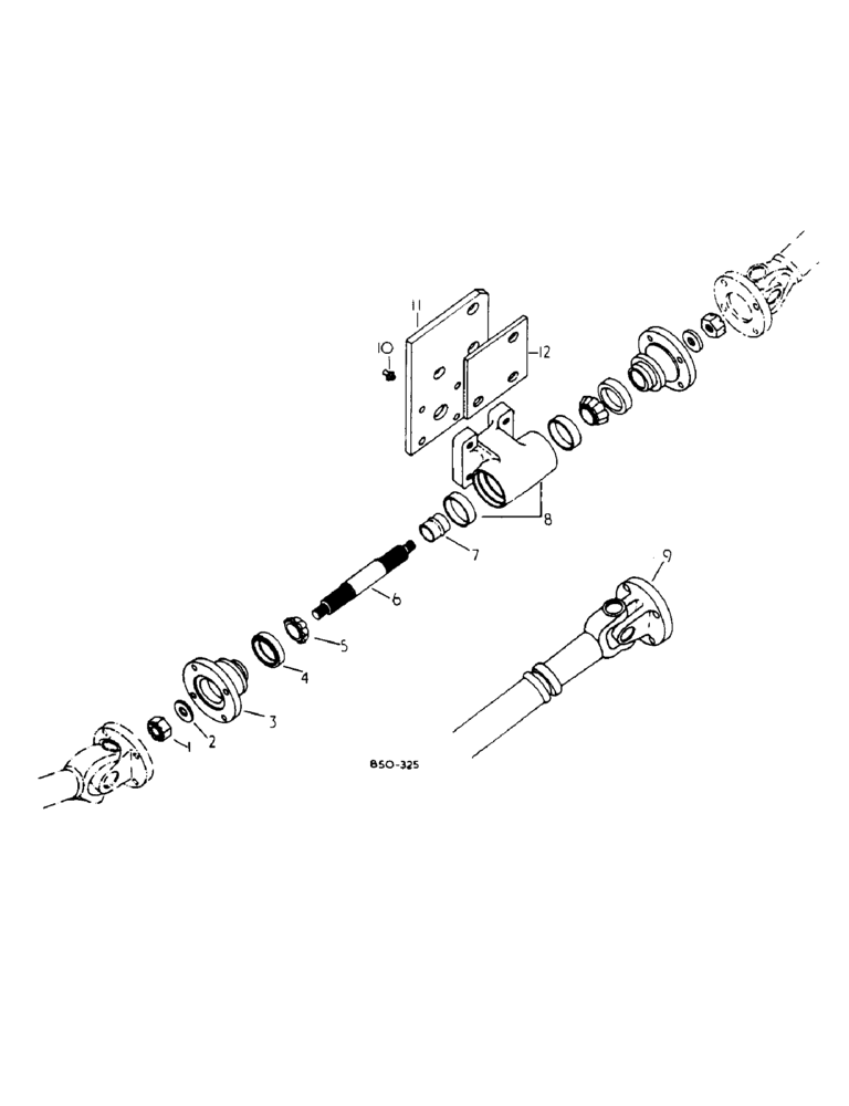 Схема запчастей Case IH 784 - (07-141) - PROPELLER SHAFT, 4-WHEEL DRIVE, Z F AXLE (04) - Drive Train