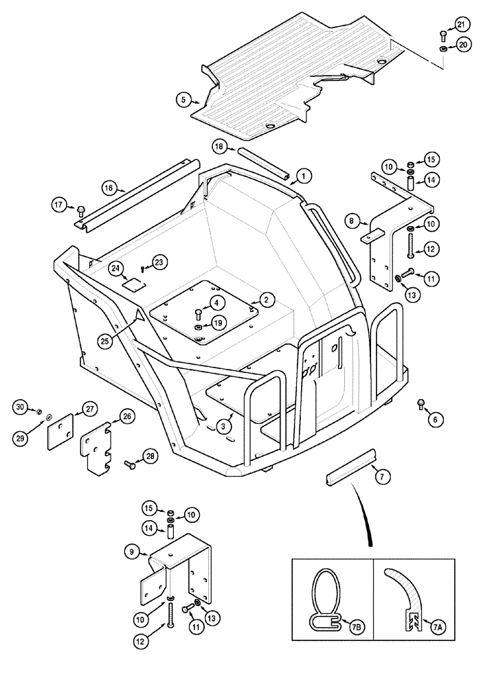Схема запчастей Case IH MX120 - (09-16) - PLATFORM (09) - CHASSIS/ATTACHMENTS