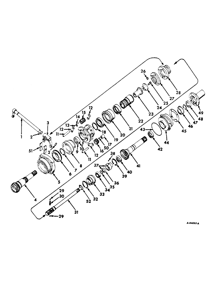 Схема запчастей Case IH 544 - (B-26) - POWER TRAIN, FORWARD AND REVERSE DRIVE, GEAR DRIVE TRACTORS (03) - POWER TRAIN