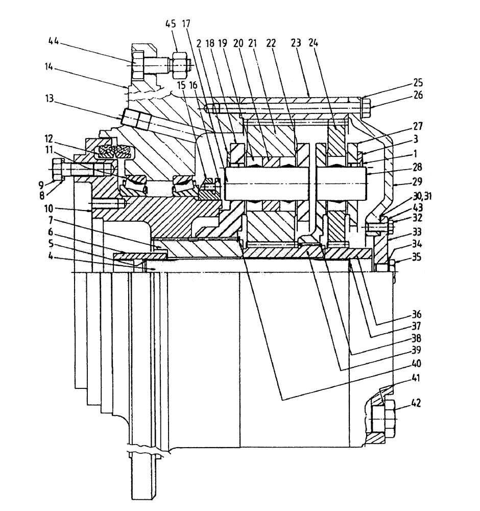 Схема запчастей Case IH 7700 - (A04-15) - EPICYCLIC HUB (7700) *SERIES 60 39:1 Mainframe & Functioning Components