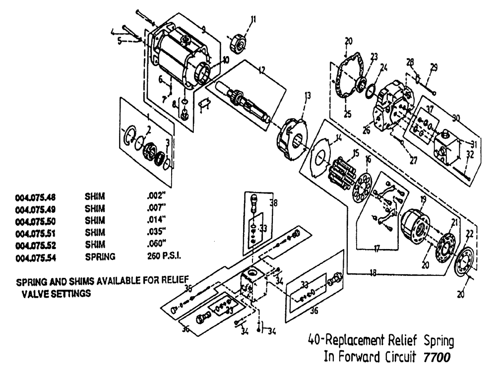 Схема запчастей Case IH 7700 - (B03[17]) - HYDRAULIC MOTOR,  TRACTION Hydraulic Components & Circuits