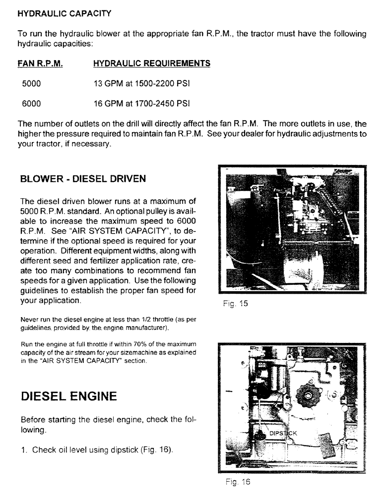 Схема запчастей Case IH 1100 - (B08) - BLOWER DIESEL DRIVEN DIESEL ENGINE 