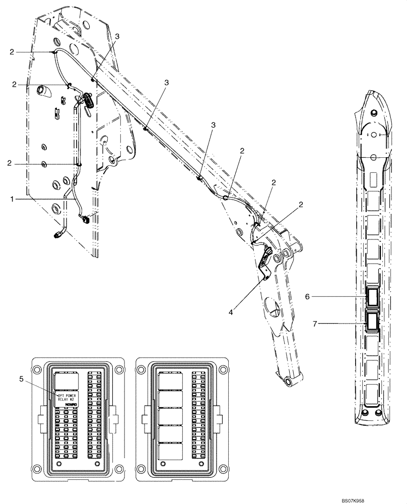 Схема запчастей Case IH 430 - (04-28) - ELECTRIC, FRONT AUXILIARY (04) - ELECTRICAL SYSTEMS