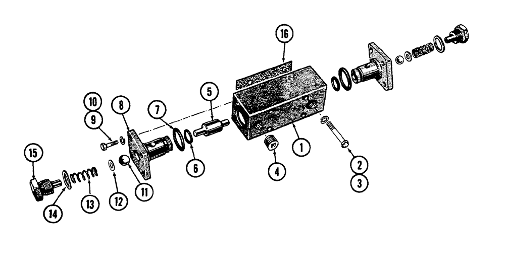 Схема запчастей Case IH 630 - (122) - PARTS FOR A49029 INTERLOCK (08) - HYDRAULICS