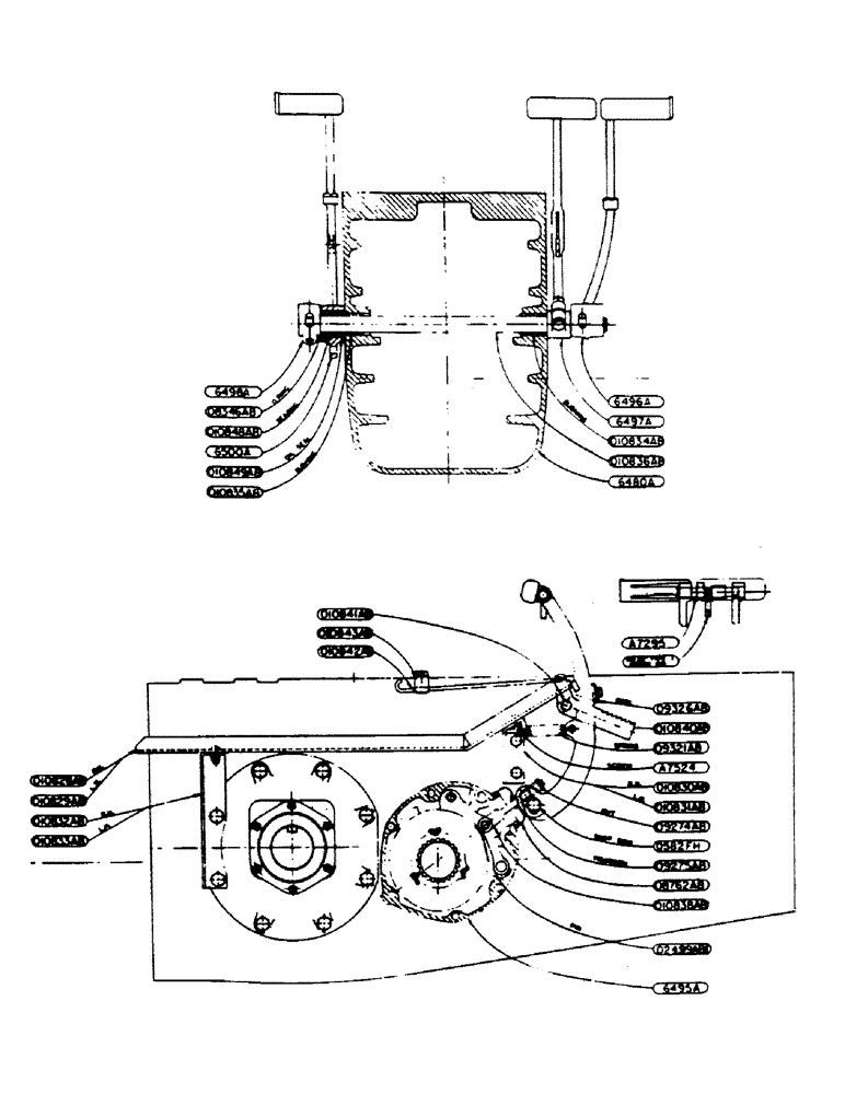 Схема запчастей Case IH 400-SERIES - (124) - DIFFERENTIAL BRAKE ASSEMBLY, FOR ALL BUT ORCHARD MODELS (06) - POWER TRAIN