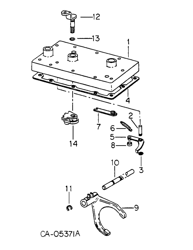 Схема запчастей Case IH HYDRO 186 - (07-24) - DRIVE TRAIN, GEAR SHIFT MECHANISM, RANGE TRANSMISSION INTERNAL (04) - Drive Train