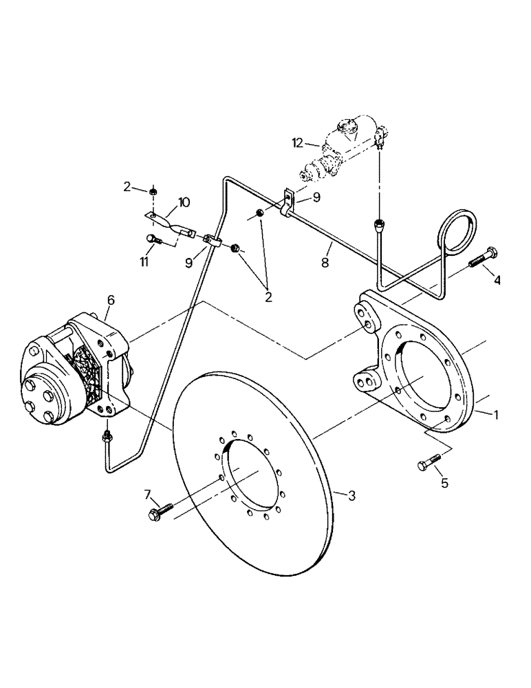 Схема запчастей Case IH CR-1225 - (05-01) - BRAKE SYSTEM, ADJUSTABLE BAR AXLE (5.1) - BRAKES