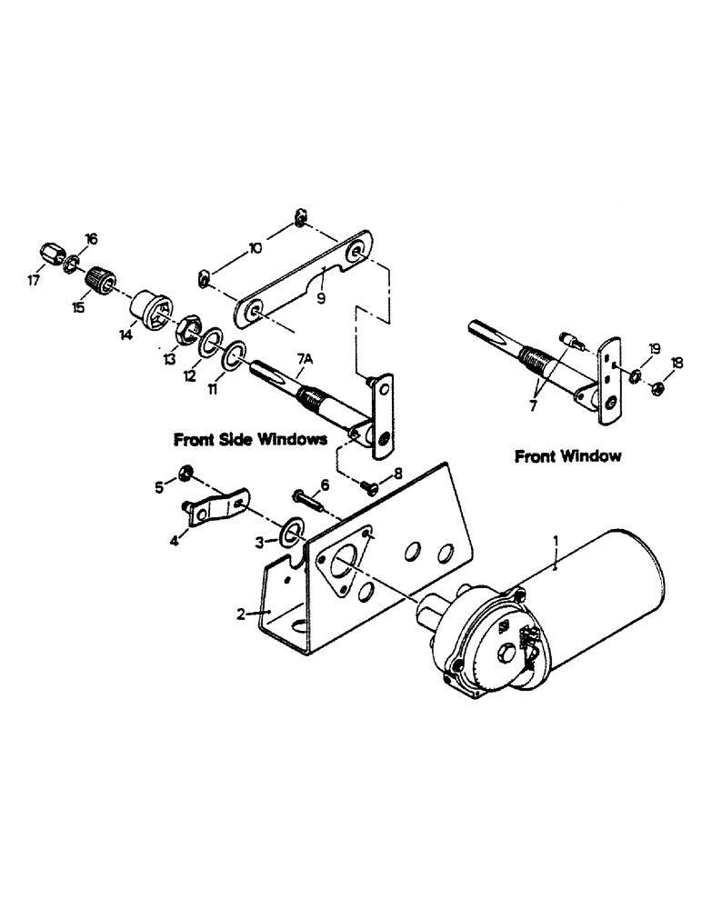 Схема запчастей Case IH 9170 - (02-23) - WIPER DRIVE ASSEMBLY (06) - ELECTRICAL