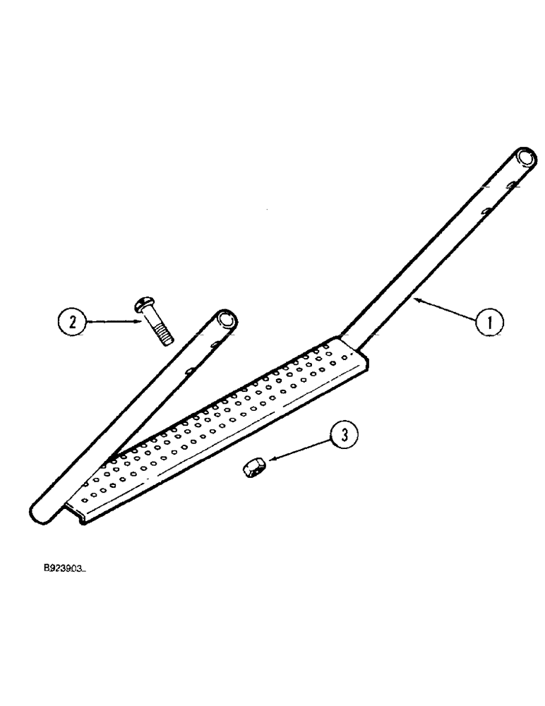 Схема запчастей Case IH 1688 - (9H-12) - SERVICE LADDER EXTENSION (12) - CHASSIS