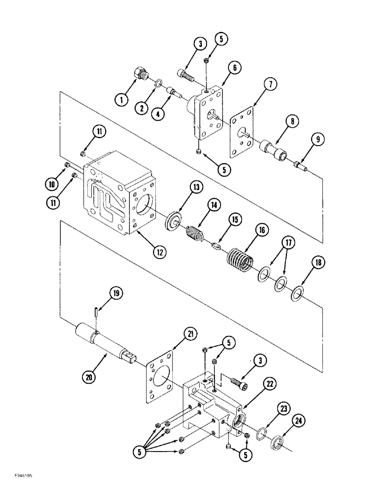 Схема запчастей Case IH 9370 - (6-062) - 12 SPEED SYNCHROSHIFT TRANSMISSION ASSEMBLY, CONTROL VALVE (06) - POWER TRAIN