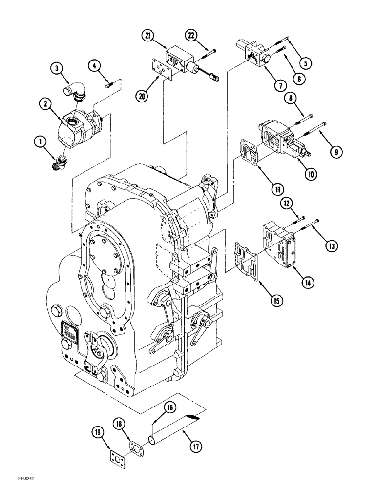Схема запчастей Case IH 9370 - (6-070) - 24 SPEED SYNCHROSHIFT TRANSMISSION ASSEMBLY, VALVE AND LUBRICATION MOUNTING (06) - POWER TRAIN