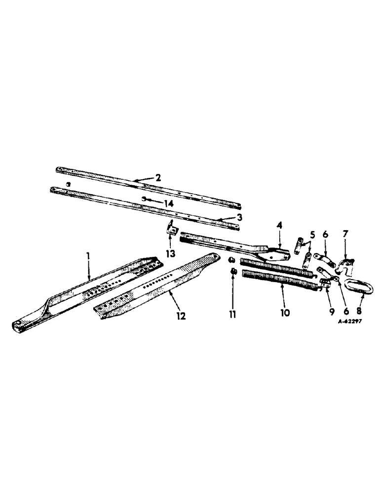 Схема запчастей Case IH 70 - (G-17) - SPRING RELEASE HITCH 