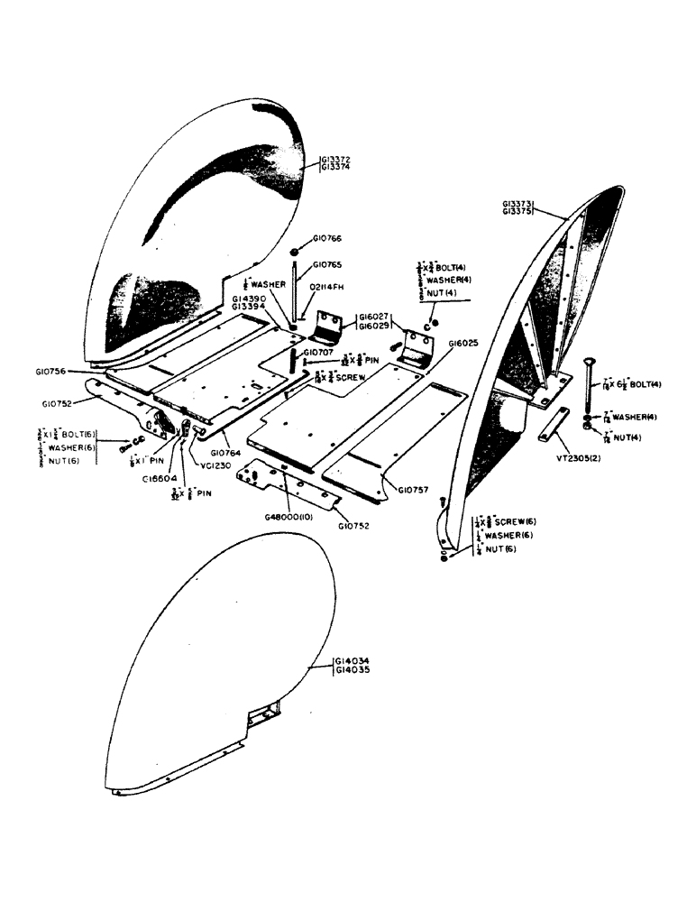 Схема запчастей Case IH 300B-SERIES - (184) - STEP PLATES AND FENDERS (09) - CHASSIS