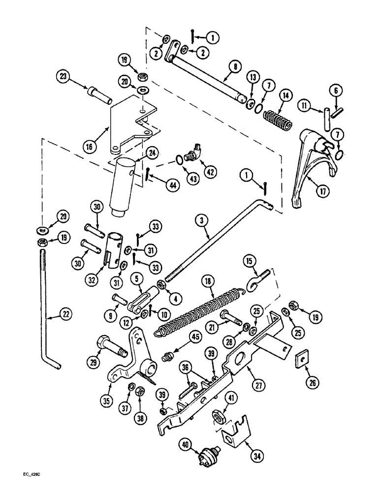 Схема запчастей Case IH 3230 - (6-098) - DIFFERENTIAL LOCK, TRACTOR WITH CAB (06) - POWER TRAIN