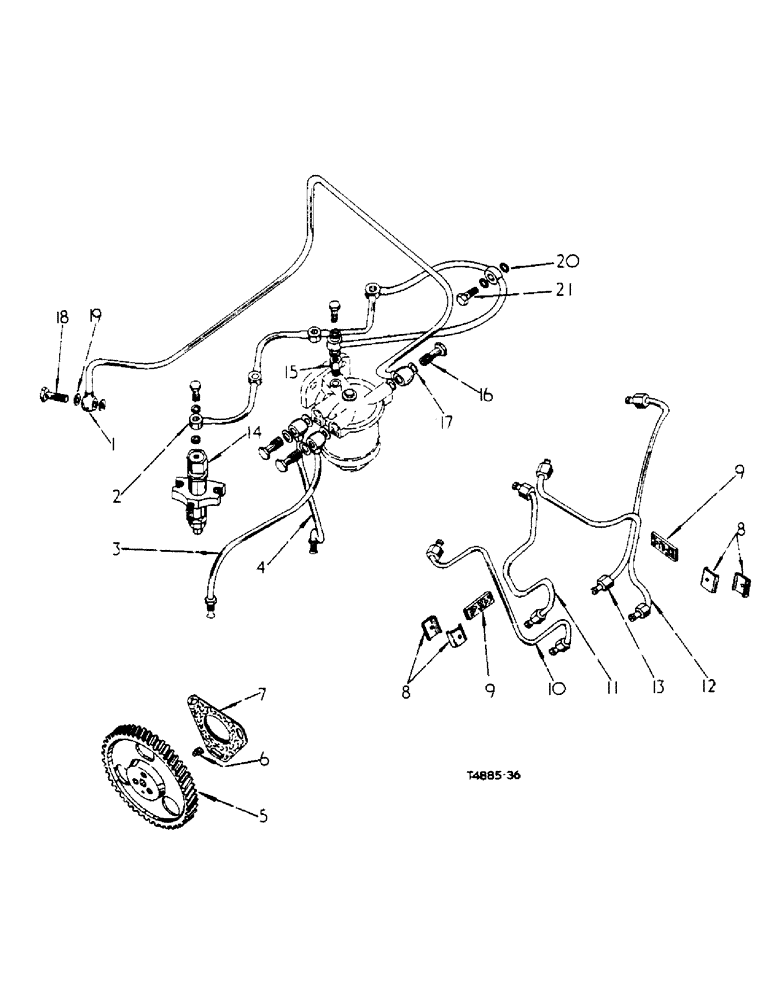 Схема запчастей Case IH 434 - (1-09) - FUEL INJECTION SYSTEM - DIESEL ENGINE (02) - ENGINE