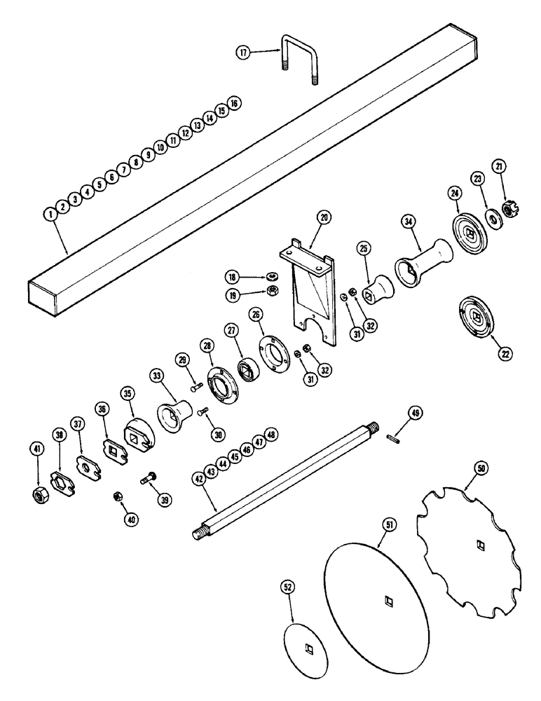 Схема запчастей Case IH G-SERIES - (18) - GANGS, G59, 9 INCH (228.6 MM) SPACING 
