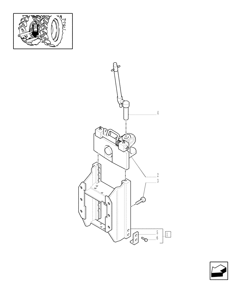 Схема запчастей Case IH JX95 - (1.89.1/01) - (VAR.398) HITCH AND SUPPORT - (GERMANY) (09) - IMPLEMENT LIFT