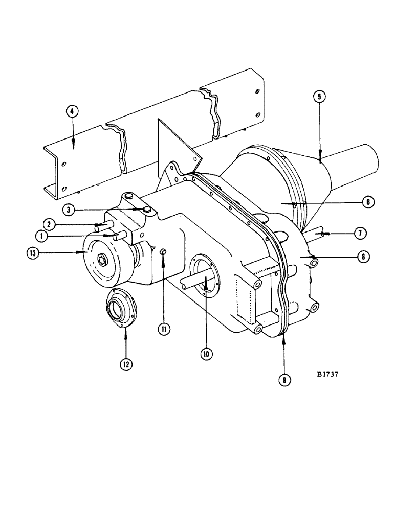 Схема запчастей Case IH 960 - (300) - TRANSMISSION CASE - GRAIN COMBINE (21) - TRANSMISSION