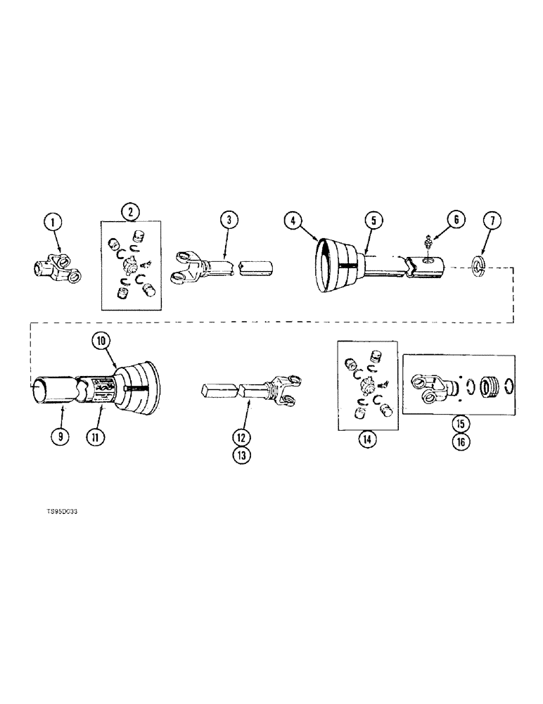 Схема запчастей Case IH 730 - (9-25A) - DRIVE LINE, WALTERSCHEID-AGMASTER MANUFACTURED (09) - CHASSIS