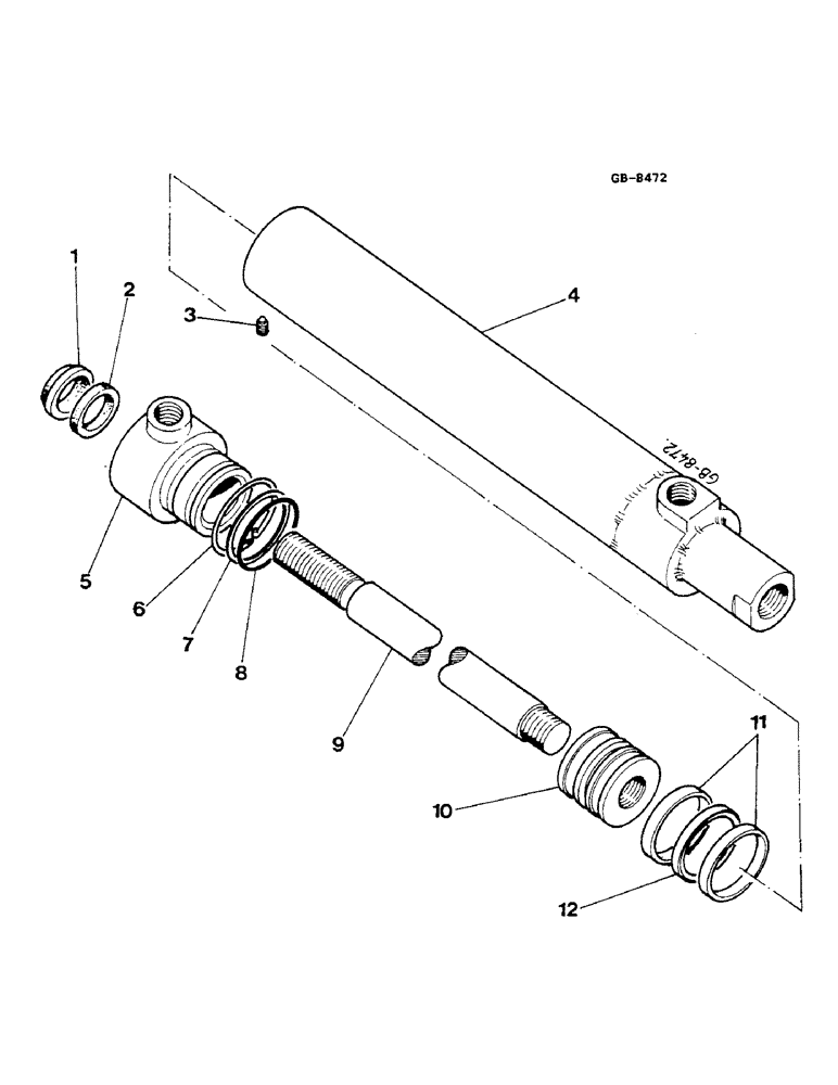 Схема запчастей Case IH 844S - (10-21) - STEERING CYLINDER (07) - HYDRAULICS