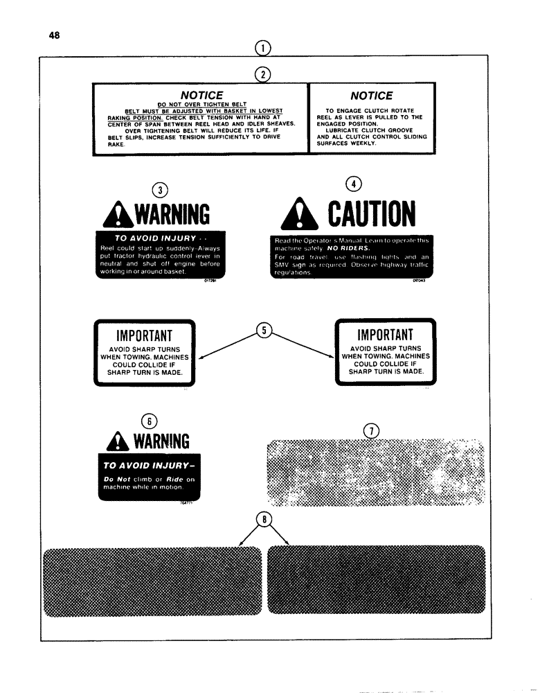 Схема запчастей Case IH 96 - (48) - DECALS 