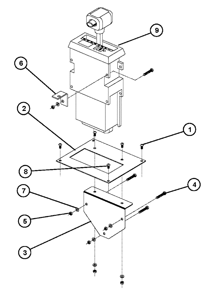 Схема запчастей Case IH 4300 - (03-003) - SELECTOR ASSEMBLY (03) - TRANSMISSION