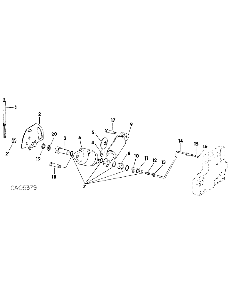 Схема запчастей Case IH 3488 - (07-04) - DRIVE TRAIN, HYDROSTATIC SERVO CYLINDERS AND CONNECTIONS (04) - Drive Train