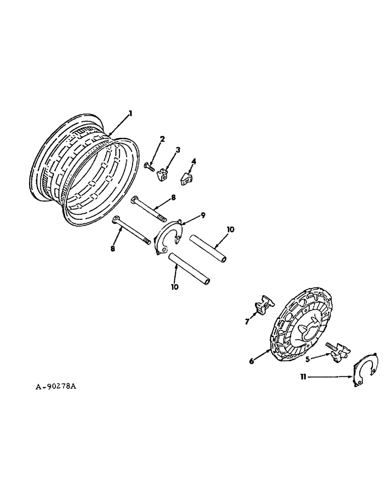 Схема запчастей Case IH 6388 - (15-03) - WHEELS AND TRACTION, WHEELS, WEDGE LOCK TYPE Wheels & Traction