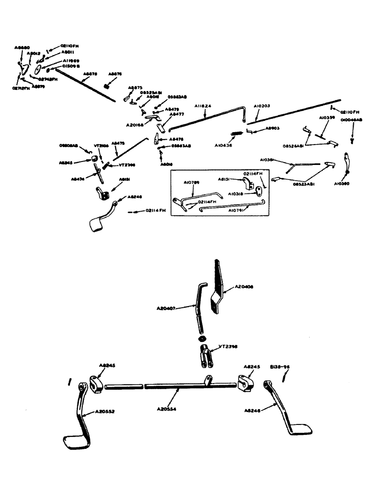 Схема запчастей Case IH 800 - (058) - POWRCEL DIESEL ENGINE, THROTTLE CONTROLS (02) - ENGINE