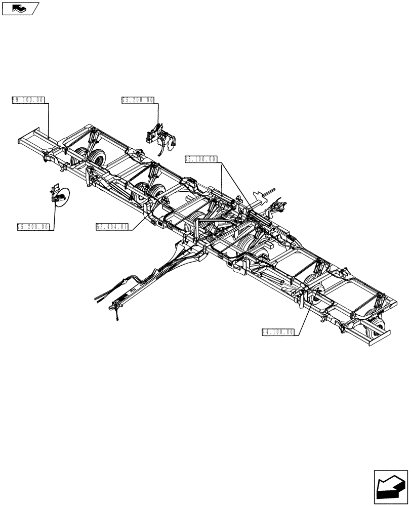 Схема запчастей Case IH NT950 - (00.000.01) - PICTORIAL INDEX (00) - GENERAL & PICTORIAL INDEX