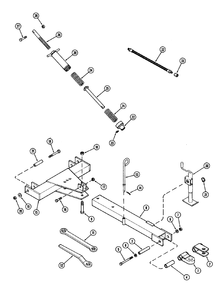 Схема запчастей Case IH G-SERIES - (02) - HITCH, BEFORE SERIAL NUMBER 1607526 