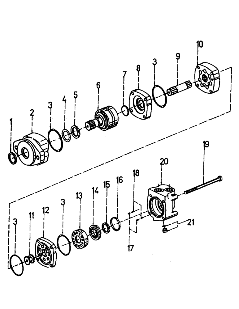 Схема запчастей Case IH 7700 - (B03-04) - HYDRAULIC MOTOR, 2000 CHAR-LYNN, 30 CUBIC INCH Hydraulic Components & Circuits