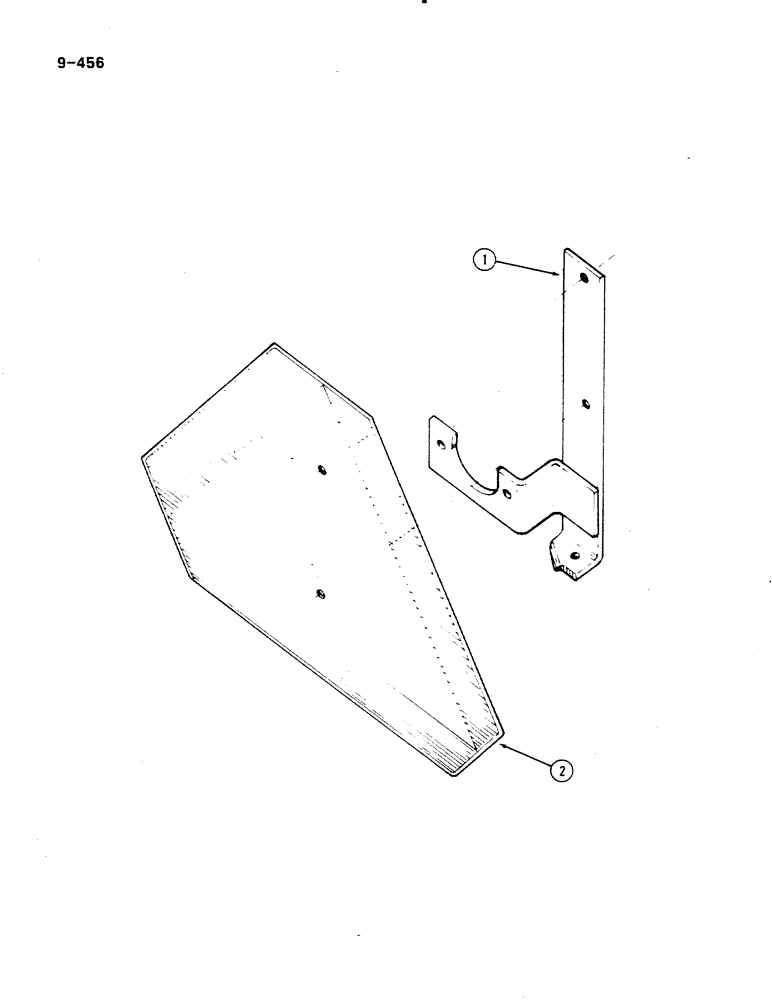 Схема запчастей Case IH 485 - (9-456) - SLOW MOVING VEHICLE EMBLEM (09) - CHASSIS/ATTACHMENTS
