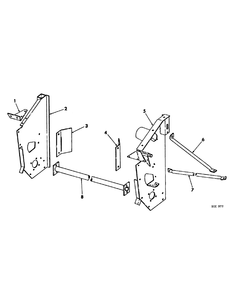 Схема запчастей Case IH 225 - (Q-05) - PLATFORM, MAIN FRAME, CONDITIONER Platforms