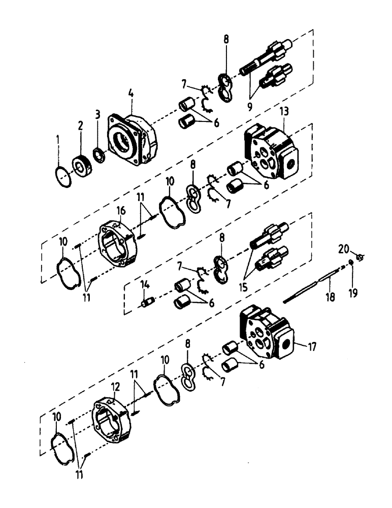 Схема запчастей Case IH AUSTOFT - (B03-02) - HYDRAULIC PUMP, P330B Hydraulic Components & Circuits