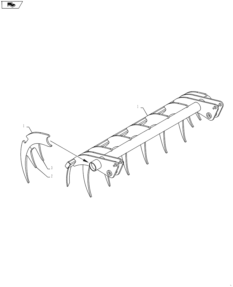 Схема запчастей Case IH L790 - (82.100.07) - GRAB HEAD, POWERGRAB 260 (82) - FRONT LOADER & BUCKET