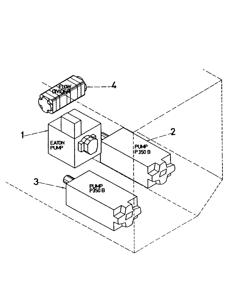 Схема запчастей Case IH 7000 - (B00-05) - HYDRAULICS, PUMPS, 7000 Hydraulic Components & Circuits