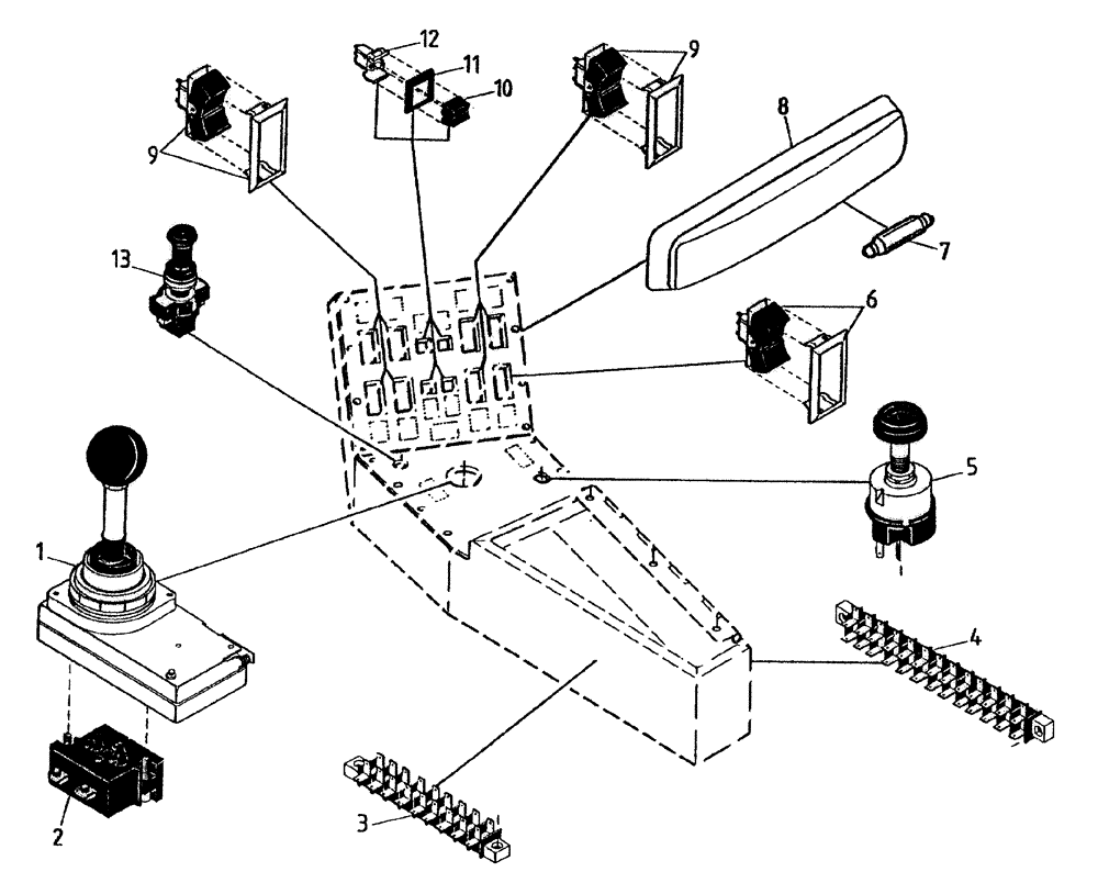 Схема запчастей Case IH 7700 - (A05[25A]) - ELECTRONIC CABIN CONTROLS Mainframe & Functioning Components