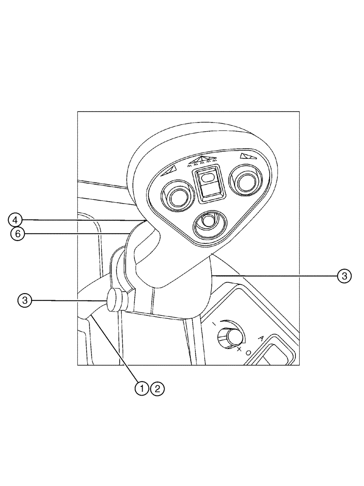 Схема запчастей Case IH SPX4410 - (01-033) - LEVER SUB ASSEMBLY PROPEL CONTROL Cab Interior