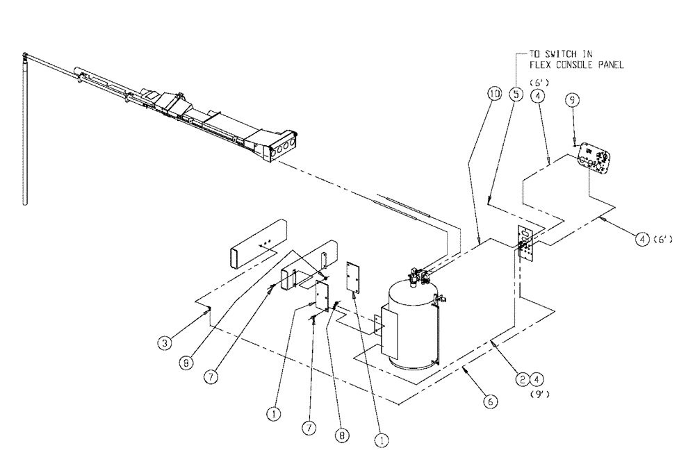 Схема запчастей Case IH 4375 - (10-011) - FOAM MARKER PARTS, FLEX - AIR ONLY Options